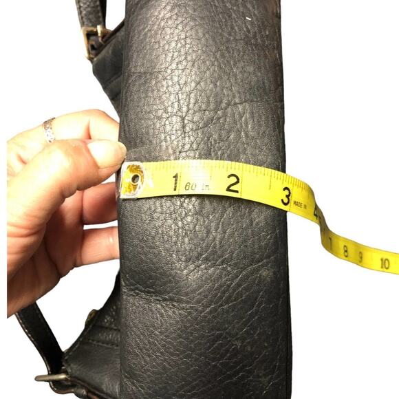 KATE Spade Black Leather Crossbody Bag Retro Classic - Picture 14 of 16